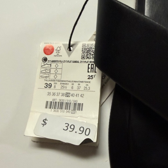 Zara Women's Black Sandals - Picture 4 of 6